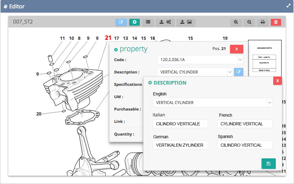 New graphic editor spare parts catalogue - InteractiveSpares.com