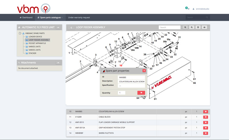 VBM - nuovo portale ricambi online - InteractiveSPares.com