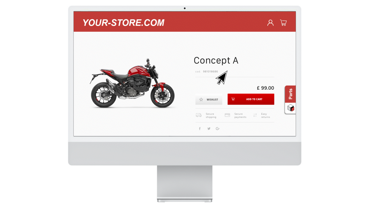 iSP-Frame - Parts catalog in your store